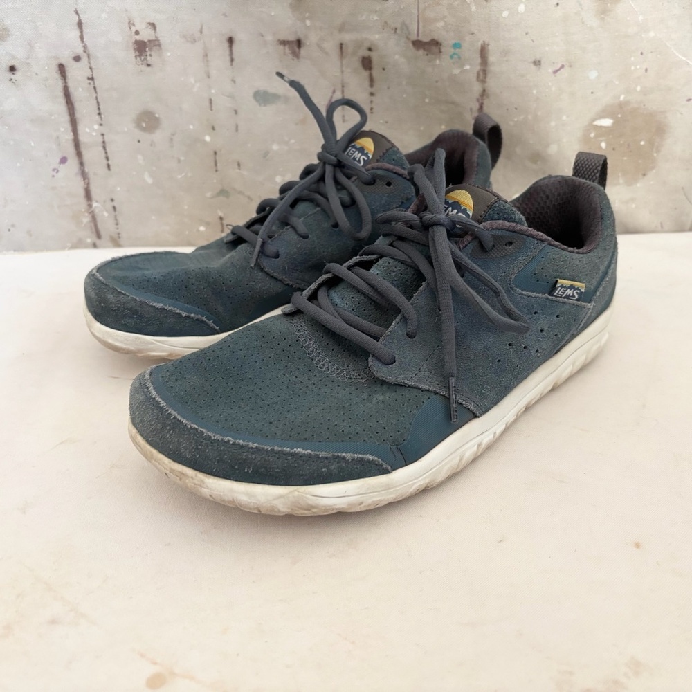 Lems Primal Zen Suede Sneakers in Ocean Blue